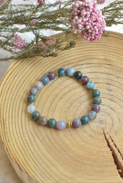 Bracelet - Agate indienne (8 mm)